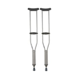 Underarm Crutches McKesson Adult 5 Foot 2 Inch to 5 Foot 10 Inch User Height Aluminum Frame 350 Lbs. Weight Capacity