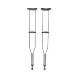 Underarm Crutches McKesson Tall Adult 5 Foot 10 Inch to 6 Foot 6 Inch User Height Aluminum Frame 350 Lbs. Weight Capacity