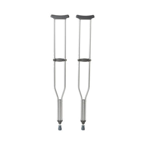 Underarm Crutches McKesson Tall Adult 5 Foot 10 Inch to 6 Foot 6 Inch User Height Aluminum Frame 350 Lbs. Weight Capacity