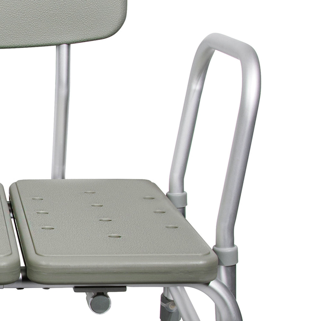 McKesson Knocked Down Bath Transfer Bench Removable Arm Rail 17-1/2 to 22-1/2 Inch Seat Height 400 Lbs. Weight Capacity
