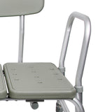McKesson Knocked Down Bath Transfer Bench Removable Arm Rail 17-1/2 to 22-1/2 Inch Seat Height 400 Lbs. Weight Capacity