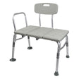 McKesson Knocked Down Bath Transfer Bench Removable Arm Rail 17-1/2 to 22-1/2 Inch Seat Height 400 Lbs. Weight Capacity