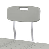 McKesson Knocked Down Bath Transfer Bench Removable Arm Rail 17-1/2 to 22-1/2 Inch Seat Height 400 Lbs. Weight Capacity