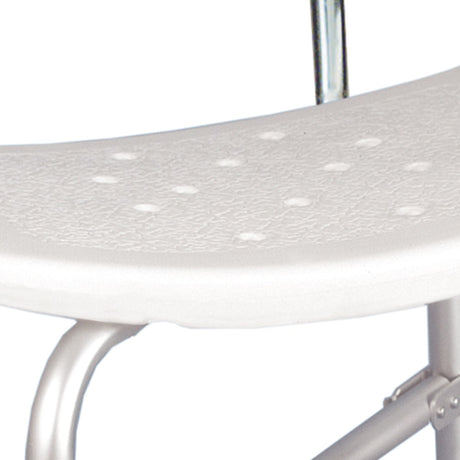 Bath Bench McKesson Without Arms Aluminum Frame with Backrest 20 Inch Seat Width 500 Lbs. Weight Capacity