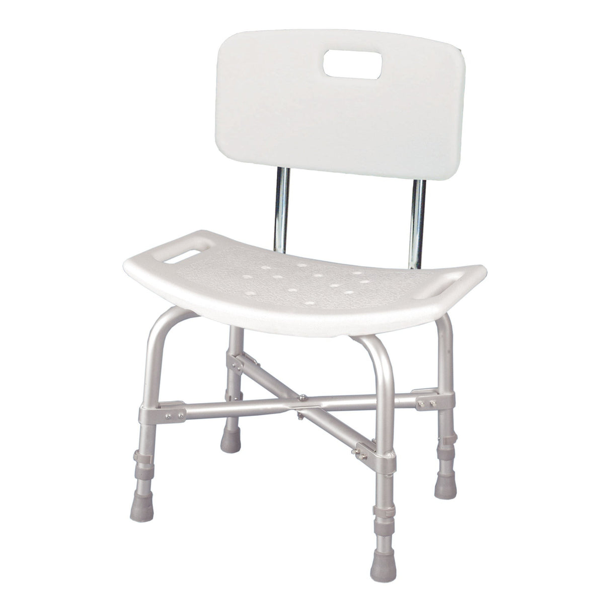 Bath Bench McKesson Without Arms Aluminum Frame with Backrest 20 Inch Seat Width 500 Lbs. Weight Capacity
