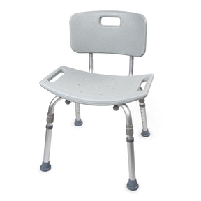 Bath Bench McKesson Without Arms Aluminum Frame Removable Backrest 19-1/4 Inch Seat Width 300 Lbs. Weight Capacity