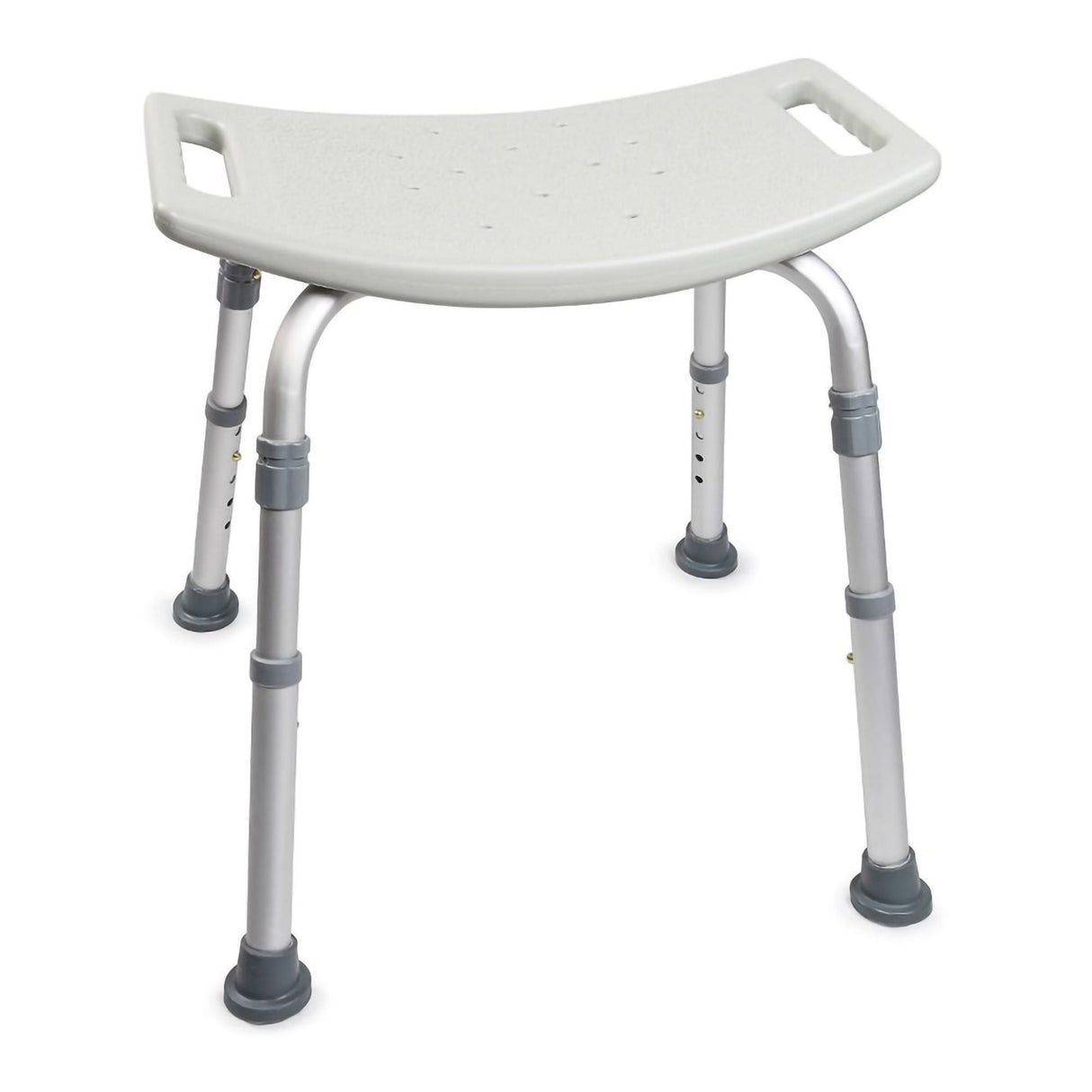 Bath Bench McKesson Without Arms Aluminum Frame Without Backrest 19-1/4 Inch Seat Width 300 Lbs. Weight Capacity