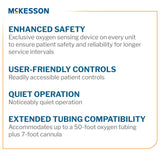 McKesson 5-Liter Oxygen Concentrator, 0.5 to 5 LPM