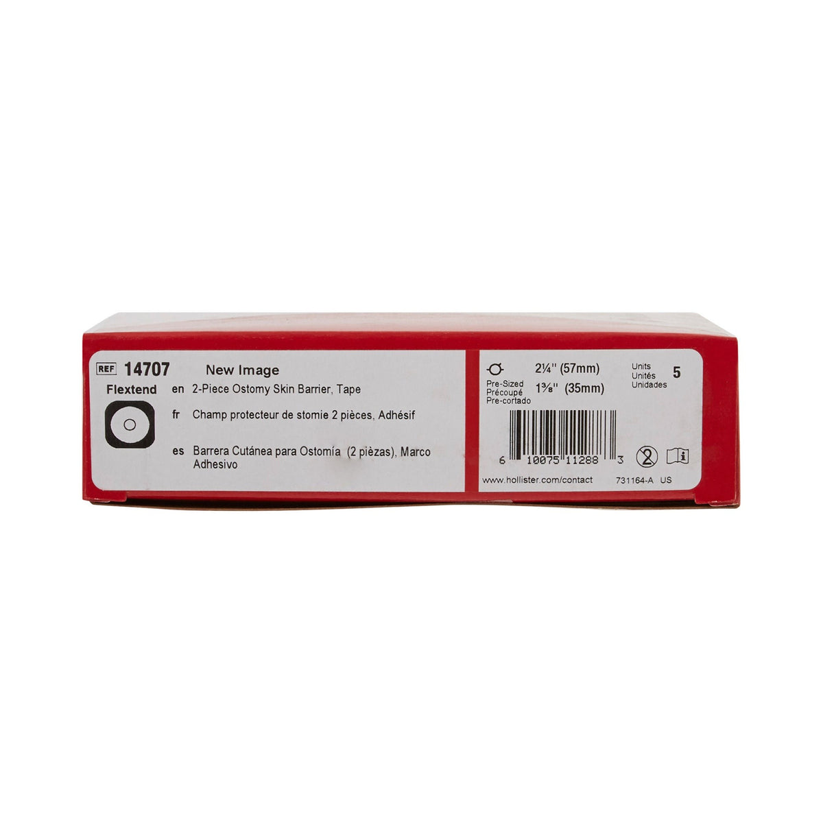 Hollister New Image Flextend Two-Piece Skin Barrier, Floating Flange, Pre-Cut, 57 mm Flange