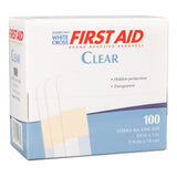 American White Cross First Aid, Adhesive Strip, Plastic, Clear, 0.75 x 3", Sterile - 1475033-Box - LL Medico