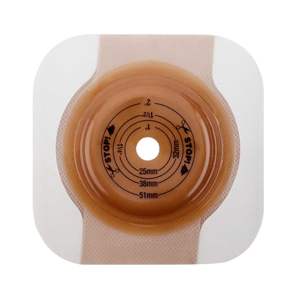 Hollister FlexTend Two-Piece Skin Barrier, Floating Flange, Cut-to-Fit, 70 mm Flange, with Tape