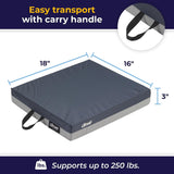 Drive Seat Cushion Gel "E" 18 W X 16 L X 3 D Inch Foam / Gel