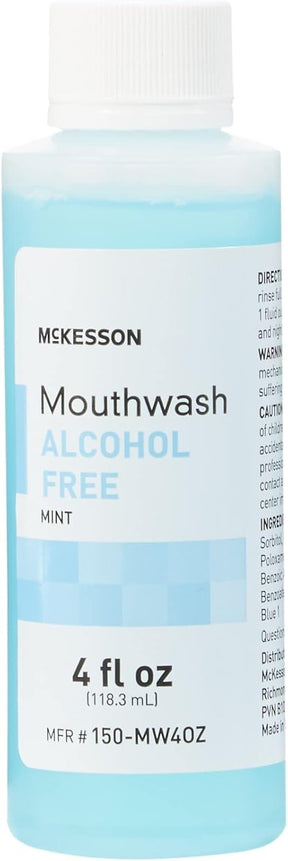 McKesson Mouthwash Alcohol Free, Mint, 4 fl oz