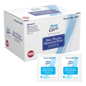 dynaCare Nail Polish Remover Pads, Acetone-Free, Box of 100
