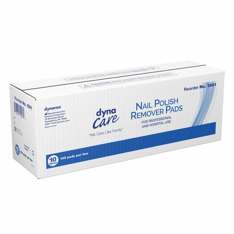 dynaCare Nail Polish Remover Pads, Acetone-Free, Box of 100