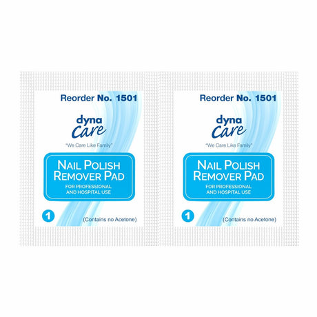 dynaCare Nail Polish Remover Pads, Acetone-Free, Box of 100
