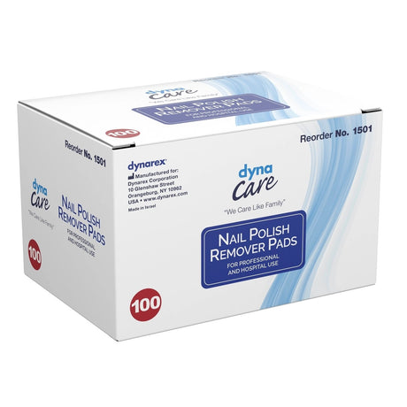 dynaCare Nail Polish Remover Pads, Acetone-Free, Box of 100