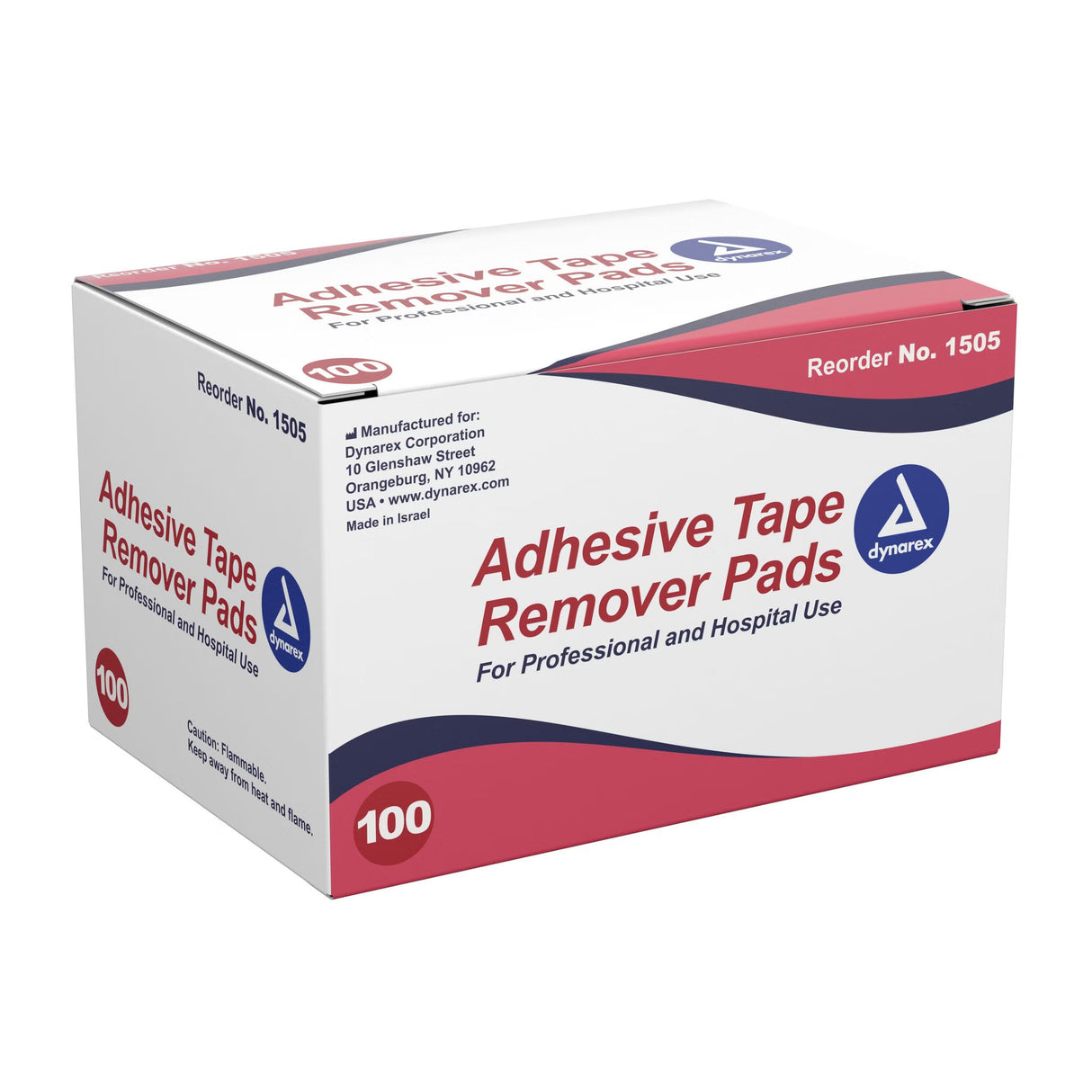 Dynarex Adhesive Remover, 32.5 x 68 mm Wipe