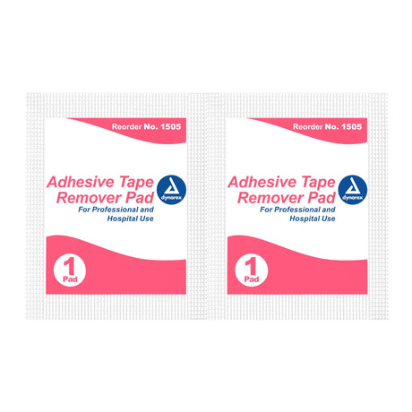 Dynarex Adhesive Remover, 32.5 x 68 mm Wipe