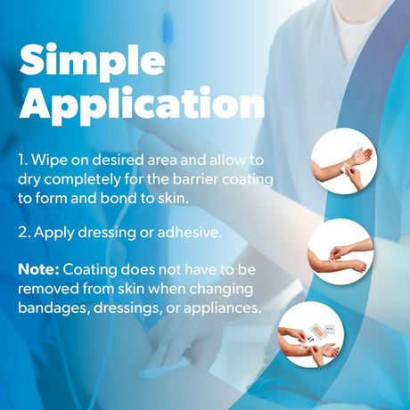 Dynarex Skincote Protective Dressing Applicators, 1.28" x 2.68", Box of 50