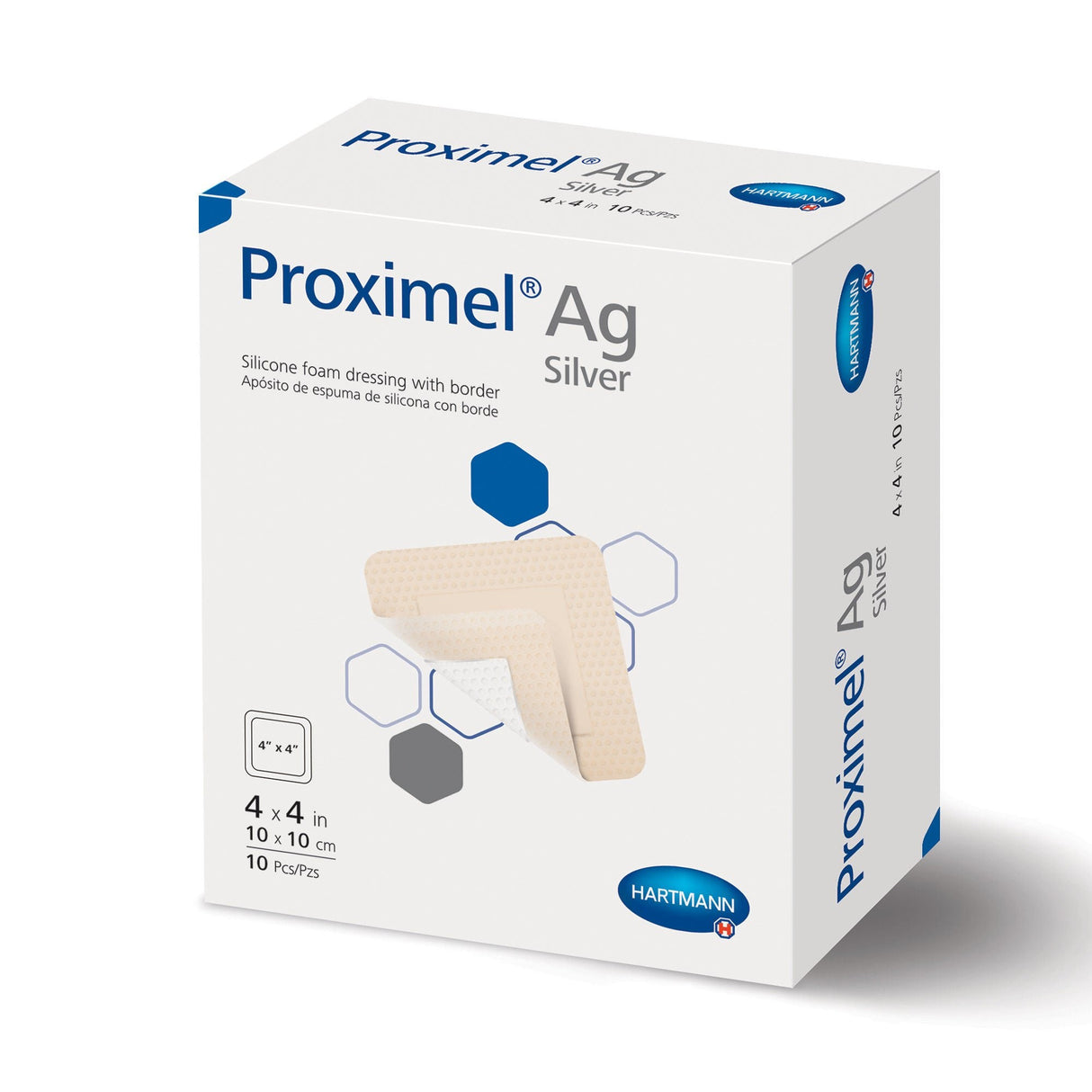 Hartmann Proximel Ag Silicone Foam Dressing with Border, Silver, Sterile - 15200000 - LL Medico