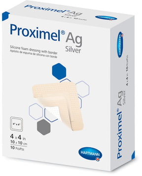 Hartmann Proximel Ag Silicone Foam Dressing with Border, Silver, Sterile - LL Medico