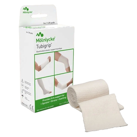 Tubigrip Pull On Elastic Tubular Support Bandage, Natural, Size D, 3" x 1 Yard, Nonsterile, Standard Compression - 1522 - LL Medico