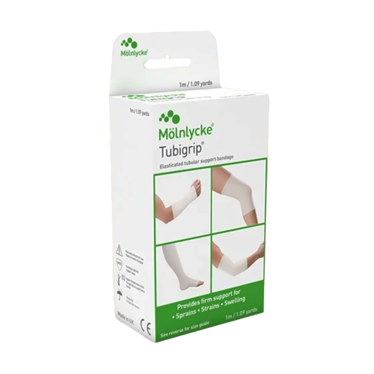 Tubigrip Pull On, Elastic Tubular Support Bandage, Natural, Nonsterile, Size F, 4" x 1 yd - 1523 - LL Medico