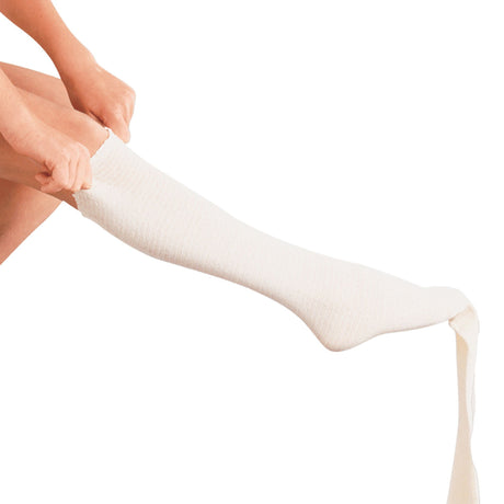 Tubigrip Pull On, Elastic Tubular Support Bandage, Natural, Nonsterile, Size F, 4" x 1 yd - 1523 - LL Medico