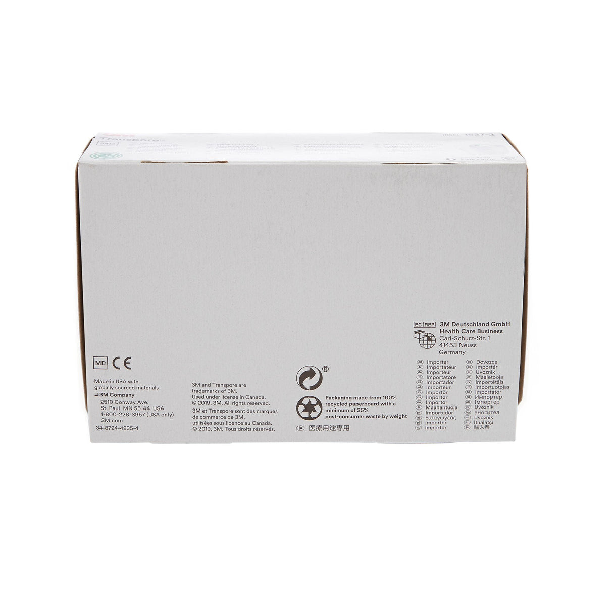 3M Transpore Plastic Medical Tape, 2 Inch x 10 Yard, Transparent