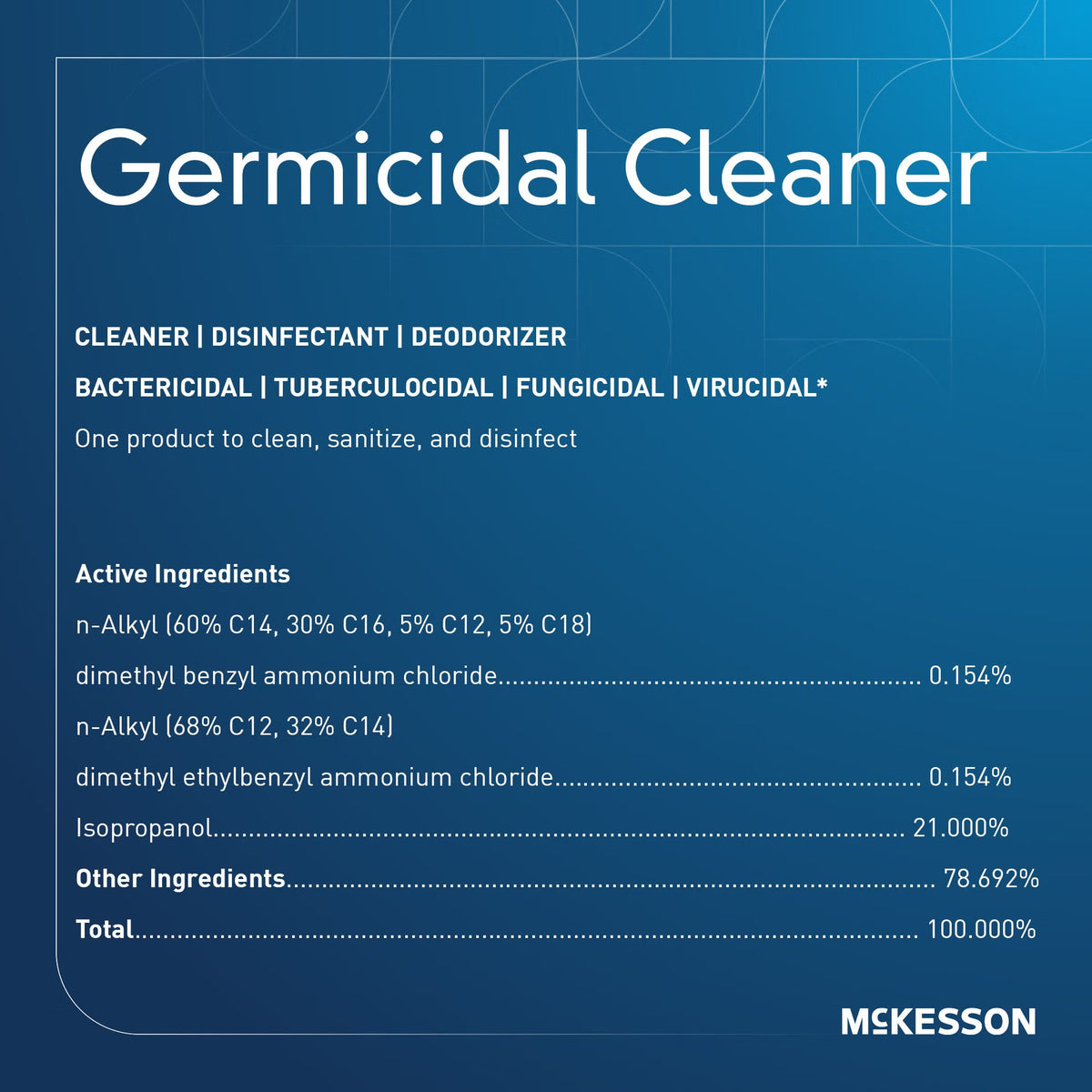 McKesson Surface Disinfectant Cleaner, Alcohol Based, Trigger Spray, Liquid, 24 oz Bottle, Alcohol Scent, Nonsterile - 153-155 - LL Medico
