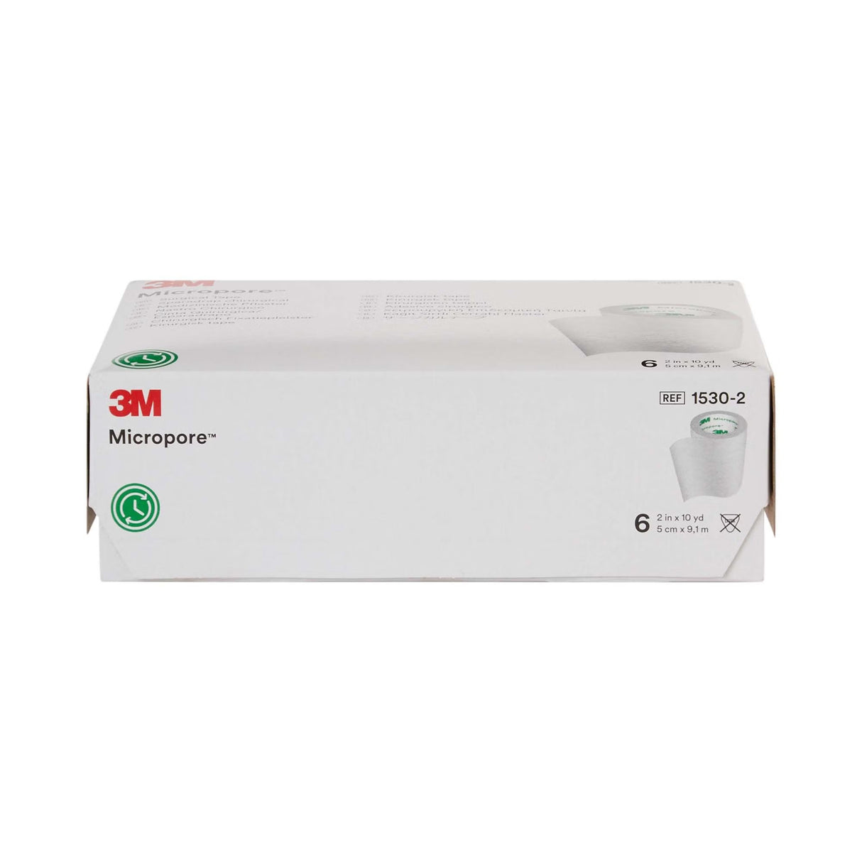 3M Micropore Paper Medical Tape, 2 Inch x 10 Yard, White