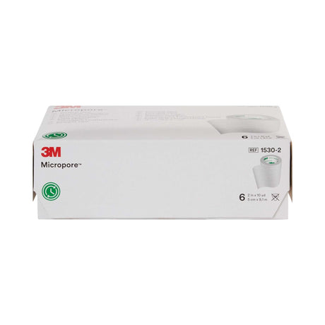 3M Micropore Paper Medical Tape, 2 Inch x 10 Yard, White