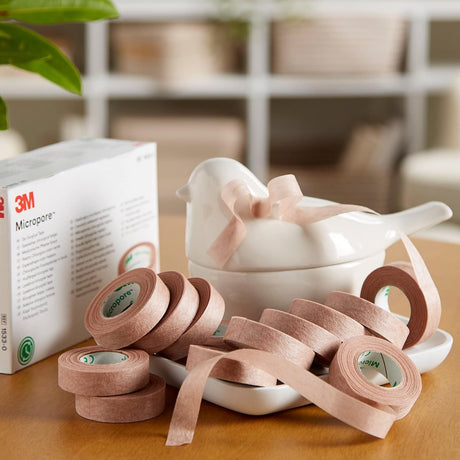 3M Micropore Paper Medical Tape, 1/2 Inch x 10 Yard, Tan