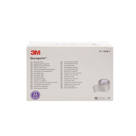 3M Durapore Silk-Like Cloth Medical Tape,1 Inch x 10 Yard