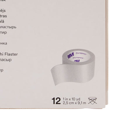 3M Durapore Silk-Like Cloth Medical Tape,1 Inch x 10 Yard