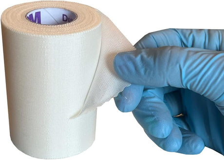 3M Durapore Silk-Like Cloth Medical Tape, 3 Inch x 10 Yard, White