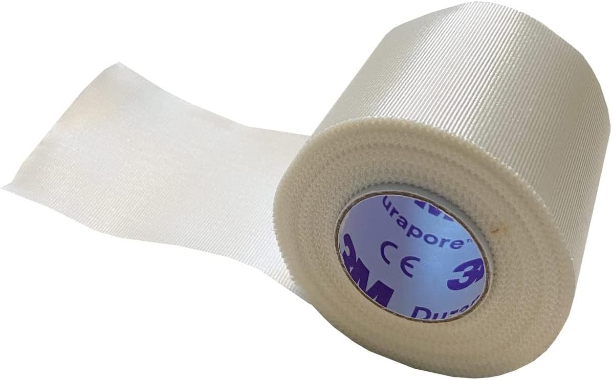3M Durapore Silk-Like Cloth Medical Tape, 3 Inch x 10 Yard, White