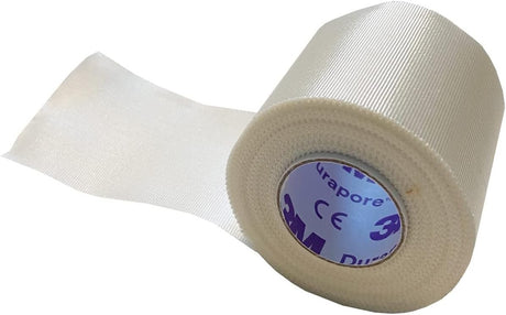 3M Durapore Silk-Like Cloth Medical Tape, 3 Inch x 10 Yard, White