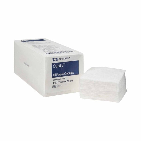 Curity Nonwoven Sponge, 3 x 3 Inch, 4-Ply