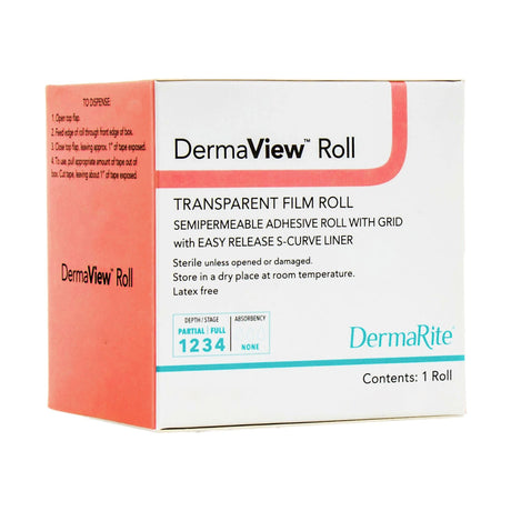 Dermarite DermaView Transparent Film Dressing, 4 Inch x 11 Yard