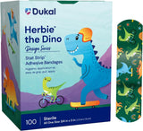 Dukal American White Cross Stat Strip Kid Design Herbie the Dinosaur Adhesive Strip