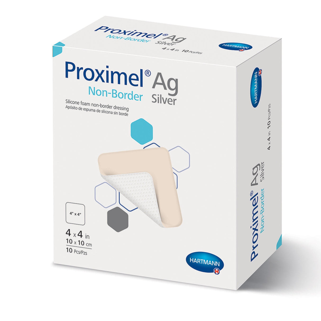 Hartmann Proximel Non-Border Ag Silicone Foam Dressing, Silver, Sterile - 15713117 - LL Medico