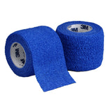 3M Coban Self-Adherent Cohesive Bandage, Blue, Nonwoven Elastic, Latex, Nonsterile, Standard Compression - LL Medico