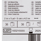 3M Coban Self-Adherent Cohesive Bandage, Blue, Nonwoven Elastic, Latex, Nonsterile, Standard Compression - LL Medico
