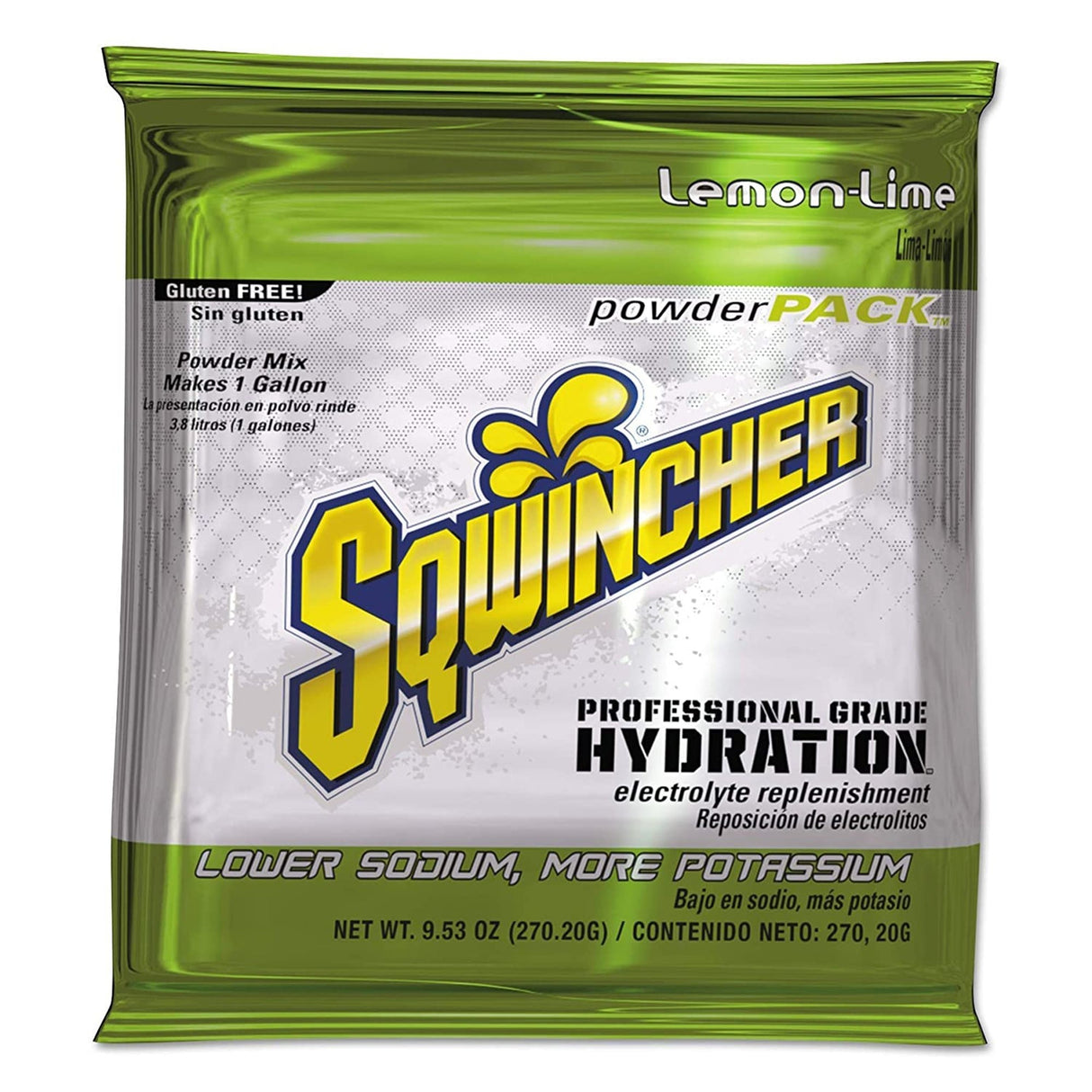 Sqwincher Powder Pack Oral Electrolyte Solution, Lemon-Lime, 9.53 oz