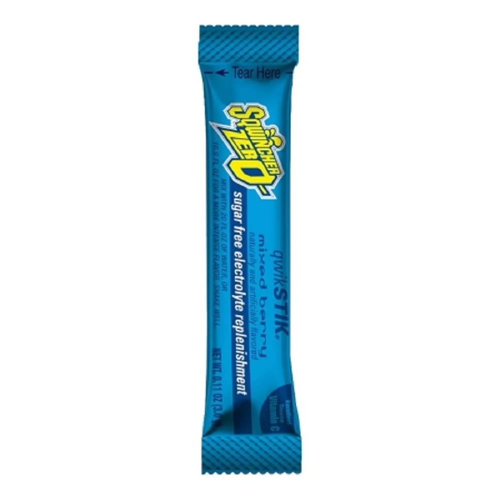 Sqwincher Quik Stik Zero Oral Electrolyte Solution, Mixed Berry, 0.11 oz