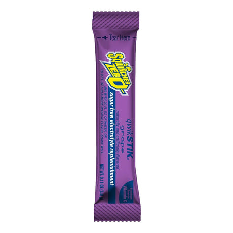 Sqwincher Quik Stik Zero Oral Electrolyte Solution, Grape, 0.11 oz