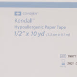 Cardinal Health Kendall Hypoallergenic Paper Medical Tape, 1/2 Inch x 10 Yard, White