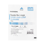 McKesson Elastic Bandage, Hook and Loop Closure, 5 Yard, Tan, Knit / Woven Blend, Sterile - LL Medico